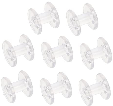 Sewroro 8piezas Tensor De Persiana Plisada Carretes De Retención De Cable Transparente Herrajes Para Cortinas