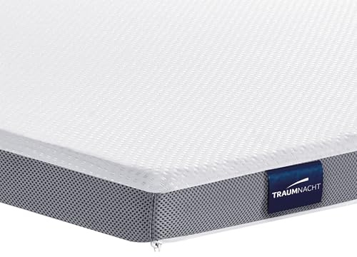 Traumnacht PremiumSleep Topper de Espuma Fría 7 Zonas, 140 x 200 cm, Ergonómico, Transpirable