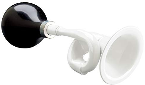 Electra Bicycle Electra Bugle Horn Fahrrad Ball Hupe Tröte Klassisch Retro Signal Klingel, 5409, Farbe weiß