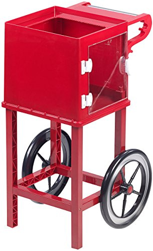 Rosenstein & Söhne Zubehör zu Kino Popcorn Maschine: Rollwagen im Retro-Design für Popcorn-Maschine Movie, rot (Cinema-Maschinen, Cinema Machinen, Topf)