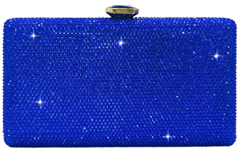 Boutique De FGG Kristall Clutch Tasche Damen für Hochzeit Abendtasche Strasssteine Party Kristallene Handtasche Braut-Geldbörse, Mini