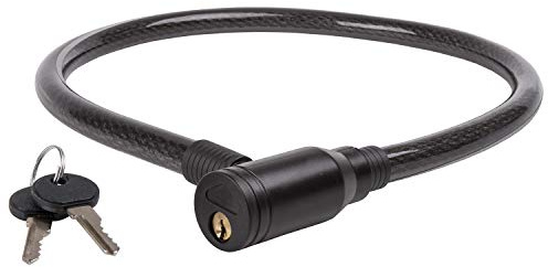Fahrradschloss Kabelschloss 800 mm, Ø 15 mm, Reflexstreifen, automatische Verriegelung, C 15.8 Illu von M-WAVE