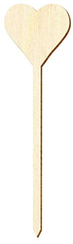 Holz Blumenstecker Herz - Deko Basteln 10-50cm, Pack mit:1 Stück, Höhe:27cm hoch