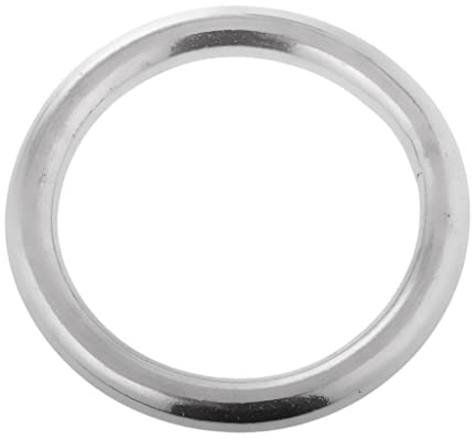 perfk 304 Edelstahl Gurtband Geschweißte O Ringe, 10 Größen Wählen Sie - 8 x 80mm