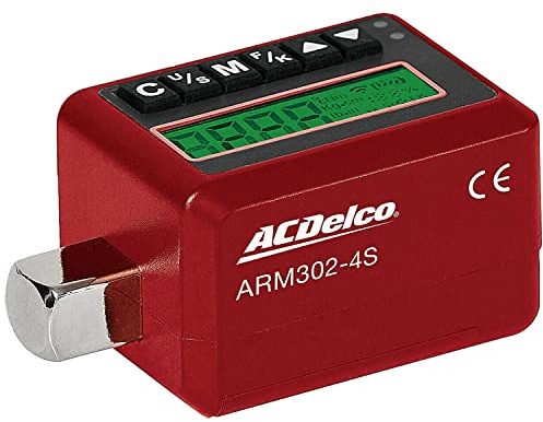 ACDelco Tools ARM302-4S 1/2 Inch Digital Torque Wrench with Buzzer and LED Flash Notification - ISO 6789 Standards with Certificate of Calibration