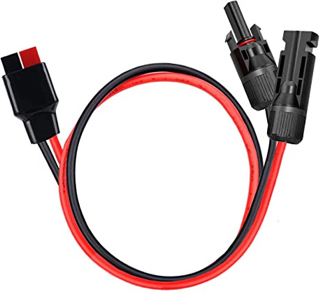 ZHOFONET Solar zu Anderson Stecker Kabel,10AWG Solar zu Anderson Adapter,Solarpanel Kabel Kit,Solarpanel Verlängerungskabel für Tragbare Generatoren Energiespeicher RV,60cm