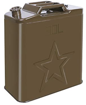 Réservoirs de carburant L'essence peut conteneur de combustible de moto en métal portable Conteneur de carburant diesel de l'huile de pétrole d'essence à essence Jerry peut avoir un bec, pour les ca