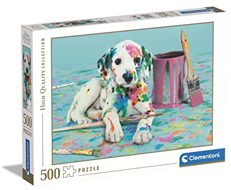 Clementoni - 35150 - HQ Collection Puzzle - The Funny Dalmatian - 500 Teile | Für Erwachsene Und Kinder 14 Jahren, Geschicklichkeitsspiel Für Die Ganze Familie