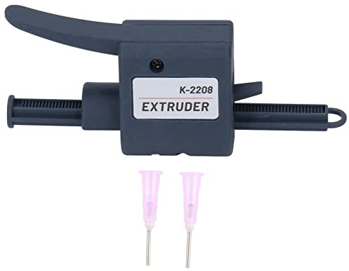 K2208 Lödpasta Extruder Booster Lödpasta Push Extruder med 2 Munstycken 1,3 Mm Portable Flux Lim Dispenser Används för Att Extrudera Lödpasta