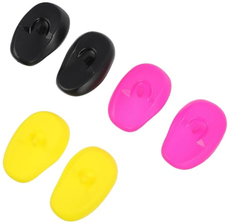 Beaupretty 6pcs Earmuffs Hair Dye Ear Muffs Hair Dryer Shower Ear Caps Ear Protectors Shower Ear Covers Shower Ear Protector Earhugz Hair Coloring Ear Protectors Hair Care Plastic Accessories
