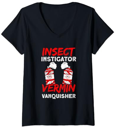 Insect Instigator Vermin Vanquisher Insect Exterminator V-Neck T-Shirt