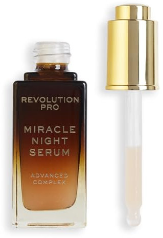 Revolution Pro, Miracle Night Rescue Serum Advanced Complex, Overnight Face Serum, Smooths and Plumps Skin, 30 ml