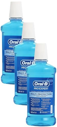Oral-B Colutorio Pro-Expert, liquido, menta, Multiprotección 500ml (Paquete de 3)