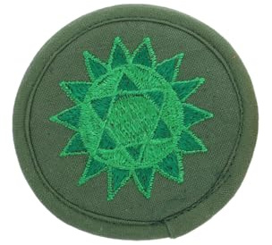BESTonZON Cojín para cuenco tibetano de Buda, base redondeada, almohadilla de meditación religiosa de alta calidad, almohadilla de bordado para yoga y meditación, idea de regalo para amigos, verde