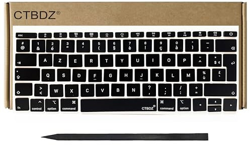CTBDZ Capuchons De Touches Papillon De Clavier Azerty Français De Rechange pour MacBook Pro 13 15'' A1706 A1707 A1708 Fin 2016 mi-2017