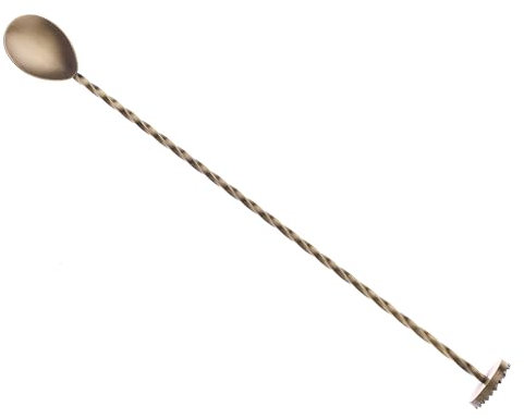 Barfly Barlöffel mit Stößel, 30 cm, Antikgold