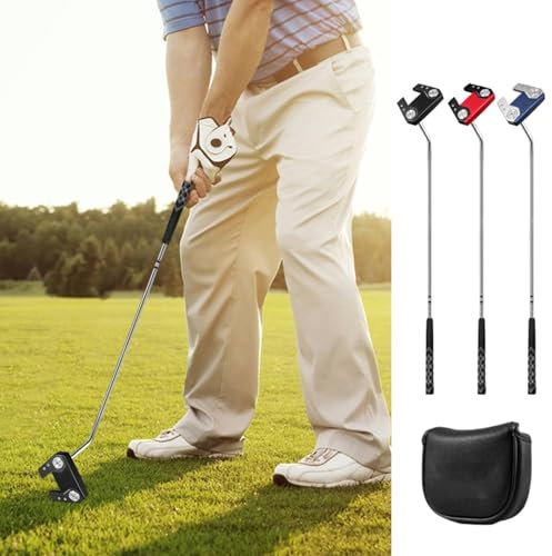 Golf-Putter für Herren, Zwei-Wege-Putter-Schläger, Golfschläger Horn Putter, Zwei-Wege-Putter für den Innen- und Außenbereich, Golf-Übungsputter für den Außenbereich und den Innenbereich
