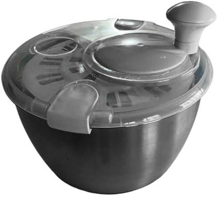 NJTHNTJR Centrifugador de Ensaladas, Centrifugador de Frutas, Filtro, Centrifugador de Ensaladas para el Hogar, Centrifugador de Lechuga, Lavadora de Frutas, Revestimiento Lechoso