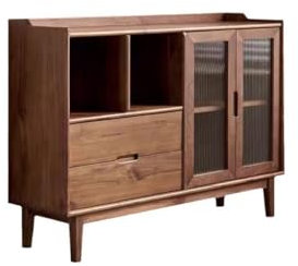 DIANXI Buffetschrank Restaurant Sideboard Nordic Schublade Lagerschrank Vitrine mit Tür Weinschrank Wohnzimmer Regal Besteckschrank