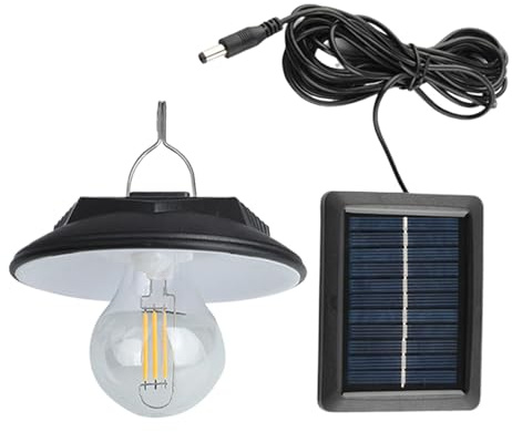 Lampe Solaire Pour Abri - Suspension Intérieure/extérieure | Lampes À Détecteur De Mouvement D'intérieur | Suspendues Lampe Solaire Extérieur Intérieur Avec Télécommande Pour Terrasse Clôture Garage