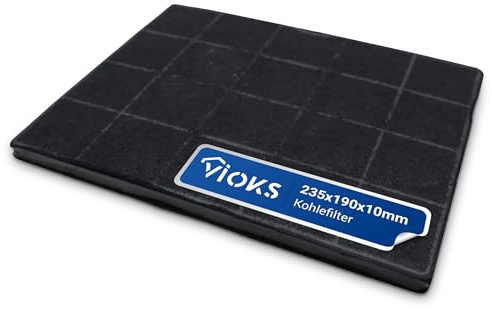 VIOKS Aktivkohlefilter Dunstabzugshaube 240x193x10 mm Ersatz für Electrоlux Juno Zanker Zanussi 9029798767 33005299 ECFB01 Best 08999113 Kohlefilter Dunstabzugshaube - Abzugshaube Filter Carbon Filter