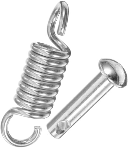 NAMOARLY Kit Ganci per Altalena da Esterno Molla in Acciaio a Molla, Assorbimento D'urto e Scorrimento Fluido, per Sedia Sospesa da Giardino o Veranda
