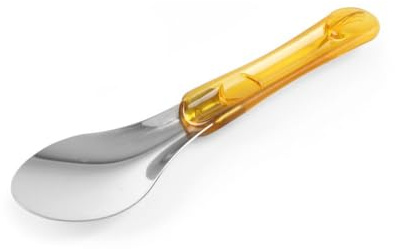 HENDI Eiscreme Spachtel, mit BPA-freiem Griff, (L)260mm, Edelstahl, Gelb | Zum Servieren von Eiscreme und Gelato, Spachtel Löffel, Eislöffel, Eisportionierer
