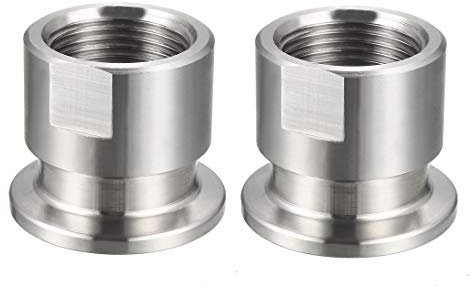 sourcing map 2 Stk. Innengewinde 3/4 NPT Rohr Zubehör zu dreieck Klammer OD 40mm Zwinge