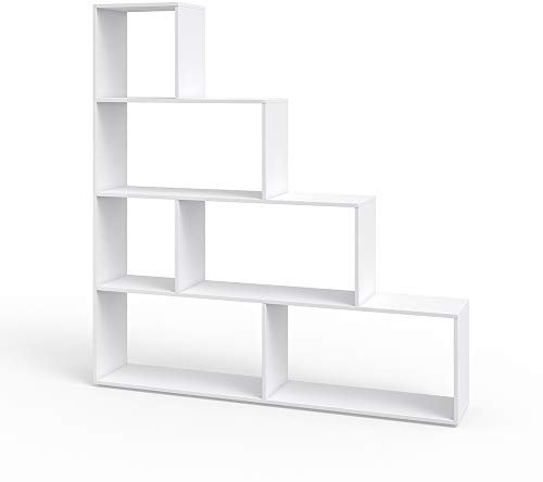 Vicco Scaffale per scale, Bianco, 163 x 155 cm