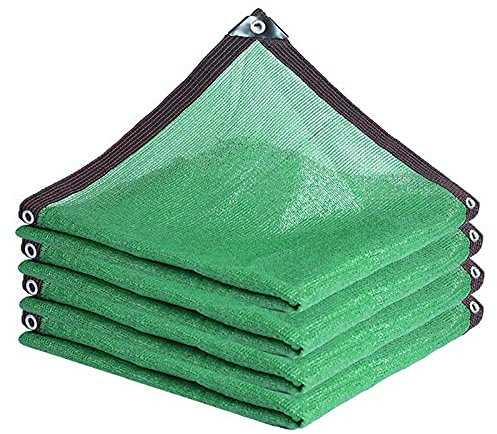 Anti-Aging Sonnenschutz Netz Atmungsaktives,Schattiernetz Grün Schattiernetz Uv-BestäNdiges 75% Pflanzen WäRmeisolations Netz,FüR Fensterbank Garten Balkon-Schattennetz (4mx4m/13.1ftx13.1ft)