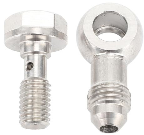 Kit de Boulons Banjo, Raccord de Boulon Banjo avec Rondelle M8 X 1,25 Mm vers AN4, Kit de Rondelles de Boulons Banjo en Acier Inoxydable pour Connexion de Pipeline, Contrôle du