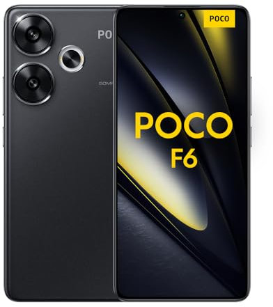 Poco F6 Smartphone, 8+256GB Handy ohne Vertrag, 120Hz 6,67'' Flow AMOLED, 50MP OIS Zweifach-Kamera, 5000mAh, 90W TurboCharge, Dual-SIM, Black