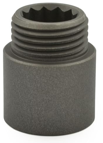 Hot Flow | 20mm Rigid Radiator Valve Extensions 1/2 inch BSP – Light Pewter (Pair)