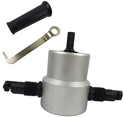 UPKOCH 1 Satz schneidematte Metallschneider doppelköpfiger Knabber Bohraufsatz Schneidwerkzeug Doppelkopf Stanz- und Schermaschine Schneidemaschine 160a