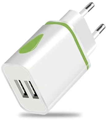 Eu 2 Pin To Usb Travel Plug Adapter Charger | Euro Type C, E, F Wall Adaptor 2 Usb Ports | European Universal Power Plugs Uk To Europe For Iphone Samsung Shaver Toothbrush Tablet