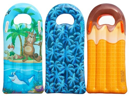 Surf-Float-Board, aufblasbares Bodyboard mit Griffen, Aufblasbare Bodyboard Surf Body Schwimmbretter, Schwimmende Surfbrett-Hilfsmatte für Kinder, und Mädchen