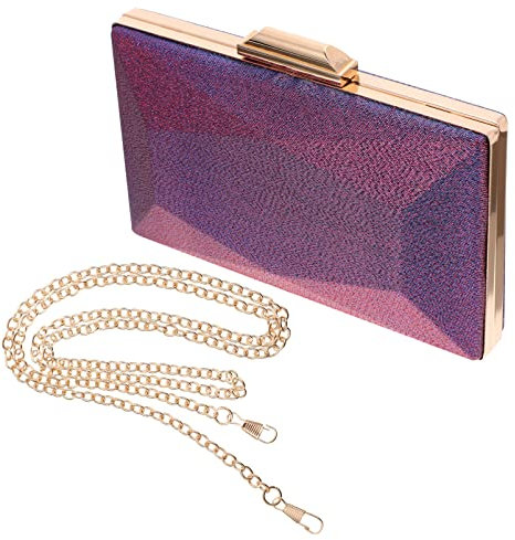 MOBUTOFU 1stück Geometrische Abendtasche Mit Abnehmbarem Schultergurt Stilvolle Abendhandtasche Für Partys Und Besondere Anlässe