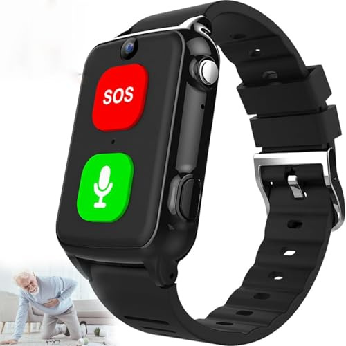 Bracelet D'appel D'urgence Pour Les Personnes Âgées, La Montre De Positionnement GPS Avec Appareil Photo, Appel Vidéo 4G Étanche, SOS Rescue, History Track, Clôture Électronique Alarme Intelligente Po