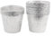 Entgoinggo Lot de 25 doublures de seau à graisse pour barbecue - Inserts en aluminium - Accessoires de rechange pour seau à graisse