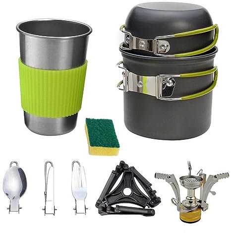 Yardwe Casseroles De Camping Alliage Aluminium Ustensiles De Cuisine Portables De Casseroles pour Plein Air