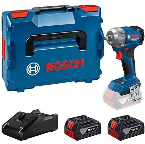 Bosch PRO Akku-Drehschlagschrauber GDS 18V-350 | Geringe Größe. Hohe Schlagkraft. Der Akku-Drehschlagschrauber für professionelles Schrauben GDS 18V-350 (2x4,0Ah, L)
