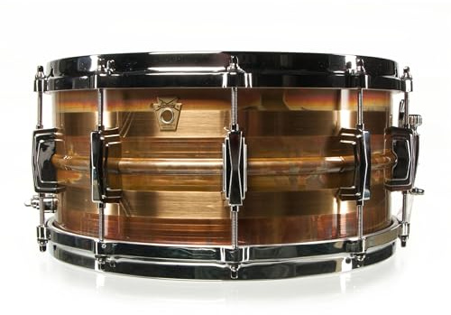 Ludwig LB552RS Raw Striped Bronze Snare 14x6,5 - Snare Drum