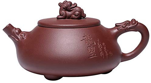 JYBNBBE Expérience Parfaite Théière Originale de Sable Violet de Mine Pot de Pelle de Pierre gemme de l'Ouest Théière Faite Main Non adultérée célèbre Théières de Conception de Mode de vin
