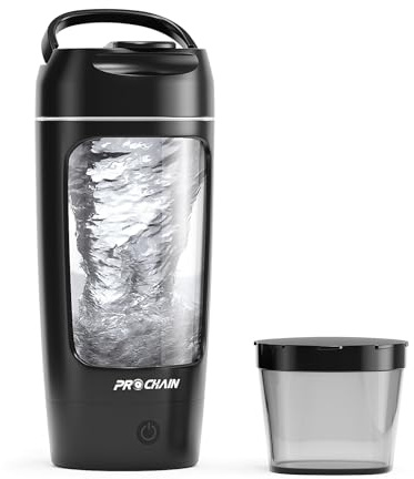 PROCHAIN Electric Protein Shaker Bottle, Shaker Cups for Protein Shakes, Portable Mixer Cup for Sports Nutrition, BPA-Free Tritan, 22oz