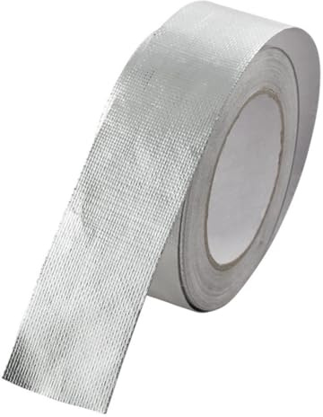 DIKACA Cinta de Aluminio Resistente al Calor para Escape de Coche y Moto Aislamiento Térmico hasta Alta Durabilidad y Protección contra Abrasiones Aceite y Vibraciones