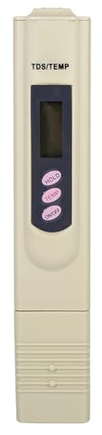 BAOFUYA Mini Tester Professionale per la qualità dell'Acqua, Tester Digitale per Misuratori TDS, 0-176 Fahrenheit, per Piscine, Acquari e Acqua Potabile (Gray)