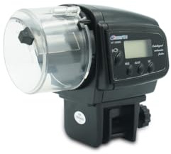 YIXANNX Alimentador automático de Peces, Pantalla LED para Acuario, dispensador eléctrico con batería, dispensador de Alimentos reiniciable para el hogar
