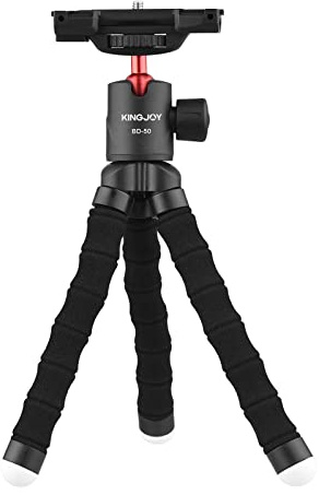 ERYUE Mini Flexible Octopus Tripod Rotatable Ball Head for Smartphone Camera Selfie Recording Live Stream, Portable Light Weight Mount Stand for Vloggers