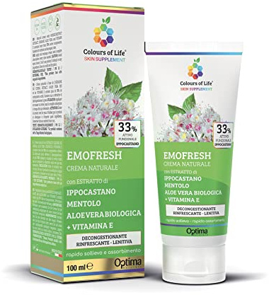 Colours of Life - Crema Naturale ad Azione Decongestionate - con Aloe Vera Biologica e Vitamina E - Formato da 100 ml