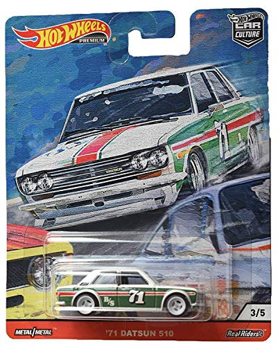 Hot Wheels '71 Datsun 510 Door Slammers 3/5 Car Culture 1:64 GJP77 FPY86